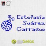 Sello para ropa mariquita