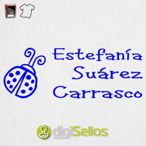 Sello para ropa mariquita