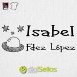 Sello para ropa Ovni