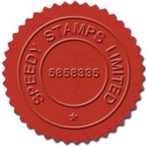 Etiqueta roja marcada