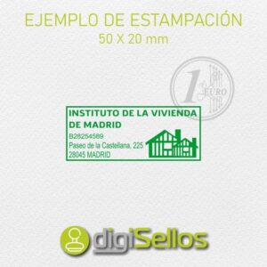 Sello 50x20 mm