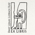 Ex Libris gato abrazado