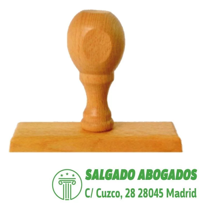 Carimbo de mão 70x15 mm