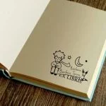 Little prince and fox book stamp