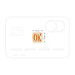 Modelo de carimbo de borracha 12x12 mm