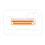 Plantilla sello de caucho 50x10 mm