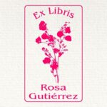 Sello Ex Libris flores