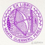 Sello ex libris Sagitario