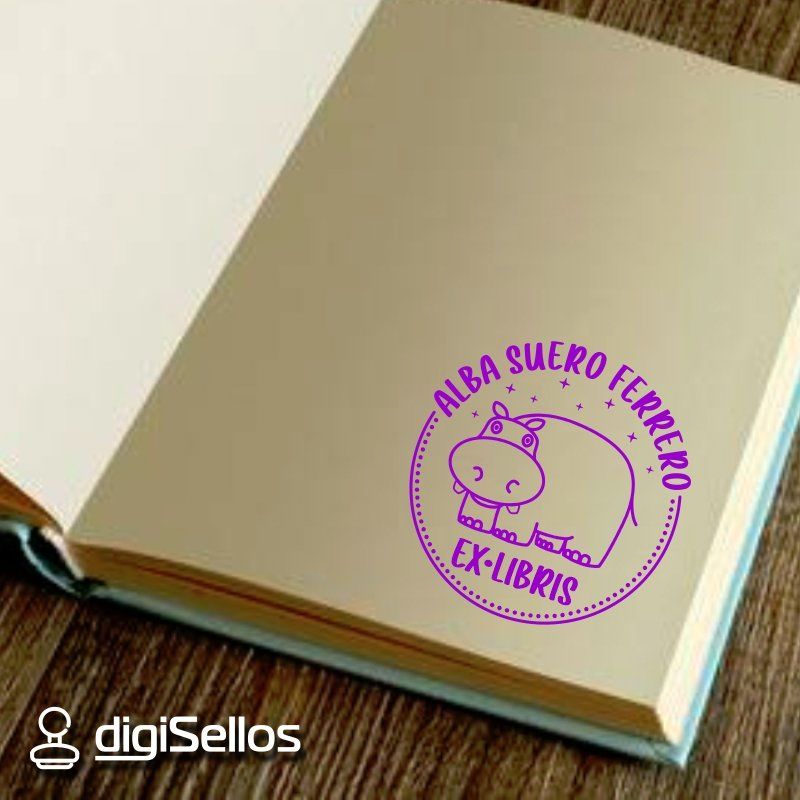 sello-libro-hipopotamo Sello libro hipopótamo