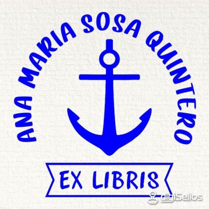 Sello ex libris ancla