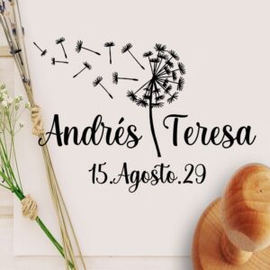 Sello invitación diente de león