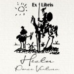 Sello ex libris don quijote