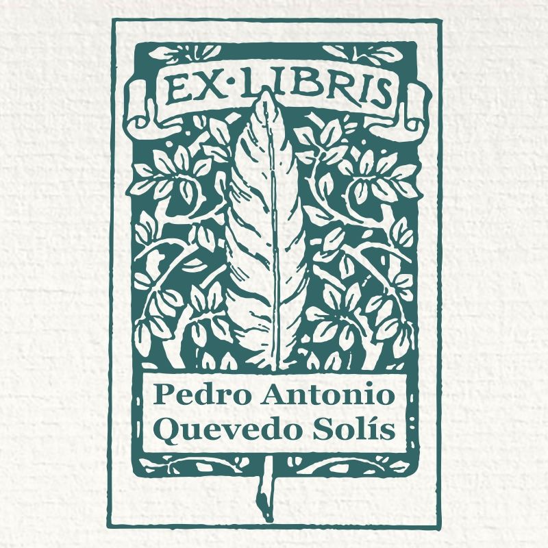sello-ex-libris-pluma Sello ex libris pluma