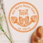 Bucheule auf Ast versiegeln