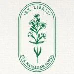 Timbro ex libris bouquet floreale