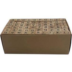 Juego de Sellos de Madera 64 Piezas