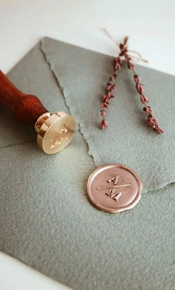 Wax seal for invitations