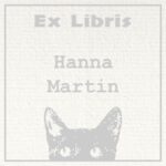 Sello ex libris en relieve gato mirando