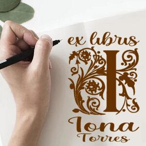Sello ex libris inicial I libro