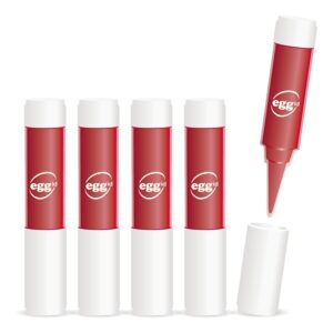 bote de tinta roja para marcar huevos sello eggid