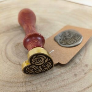 Sello De Lacre Corazon Con Rosas